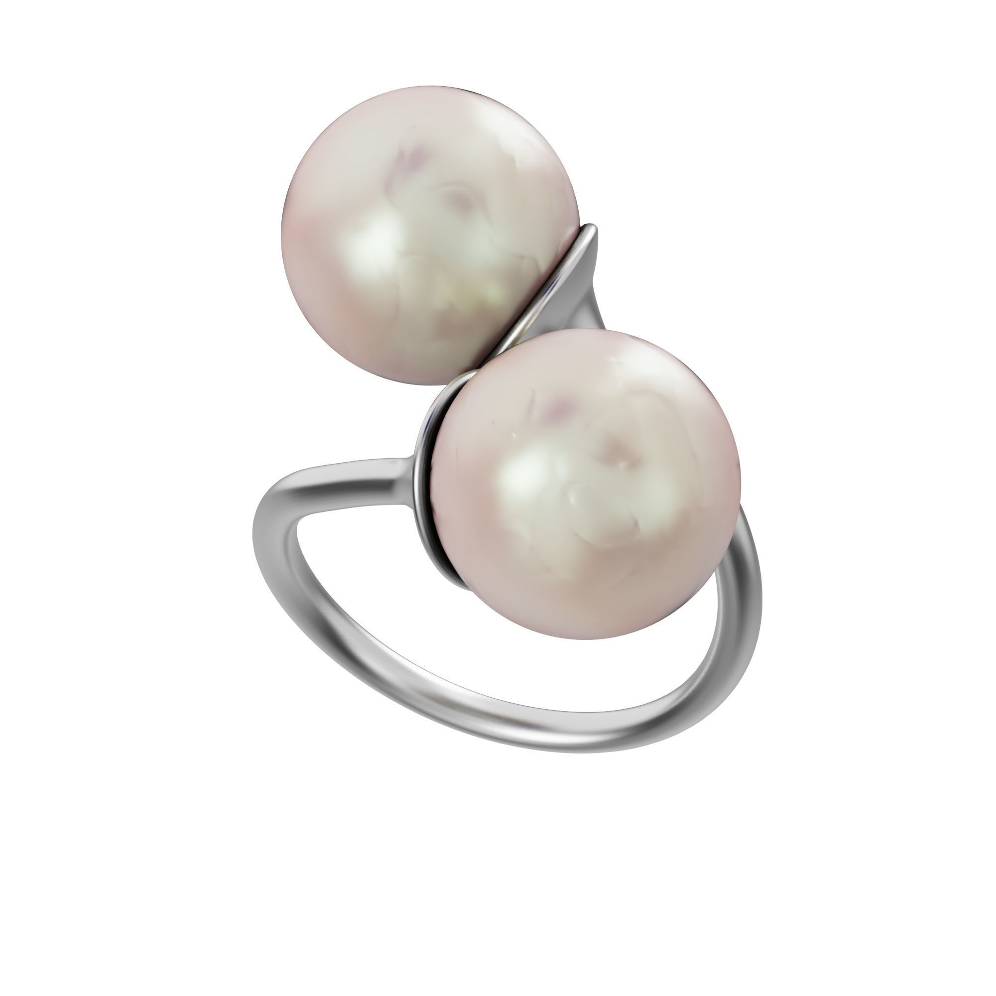 Pearl ring 3D print model_10