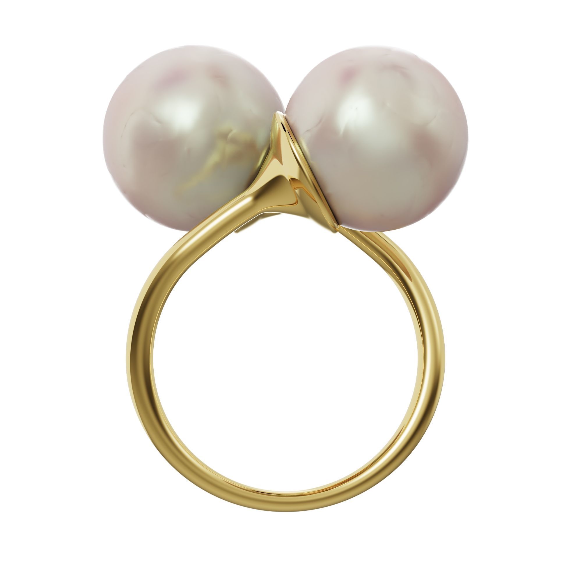 Pearl ring 3D print model_16