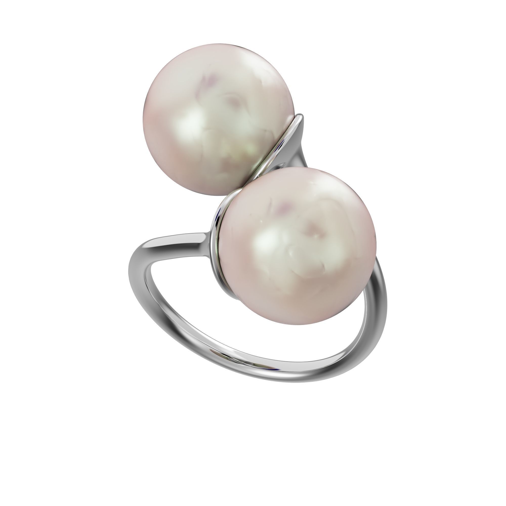 Pearl ring 3D print model_14