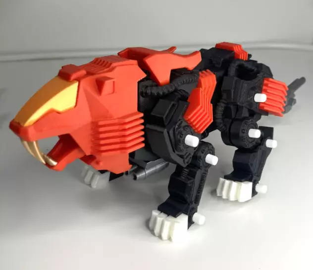 Shield Liger Articulated Model 3D print model_0