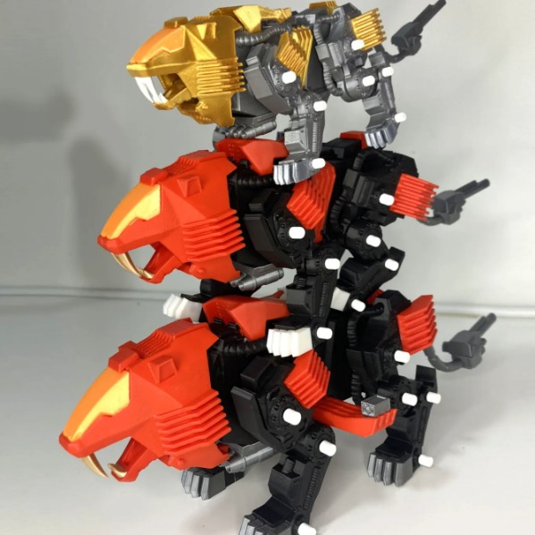 Shield Liger Articulated Model 3D print model_2