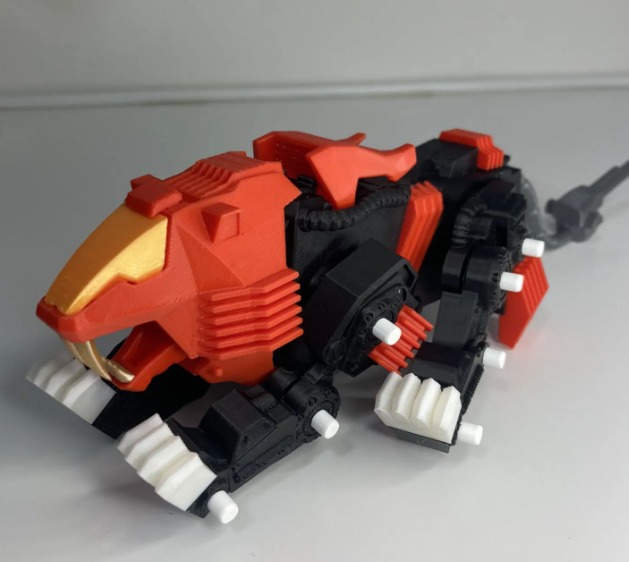 Shield Liger Articulated Model 3D print model_1