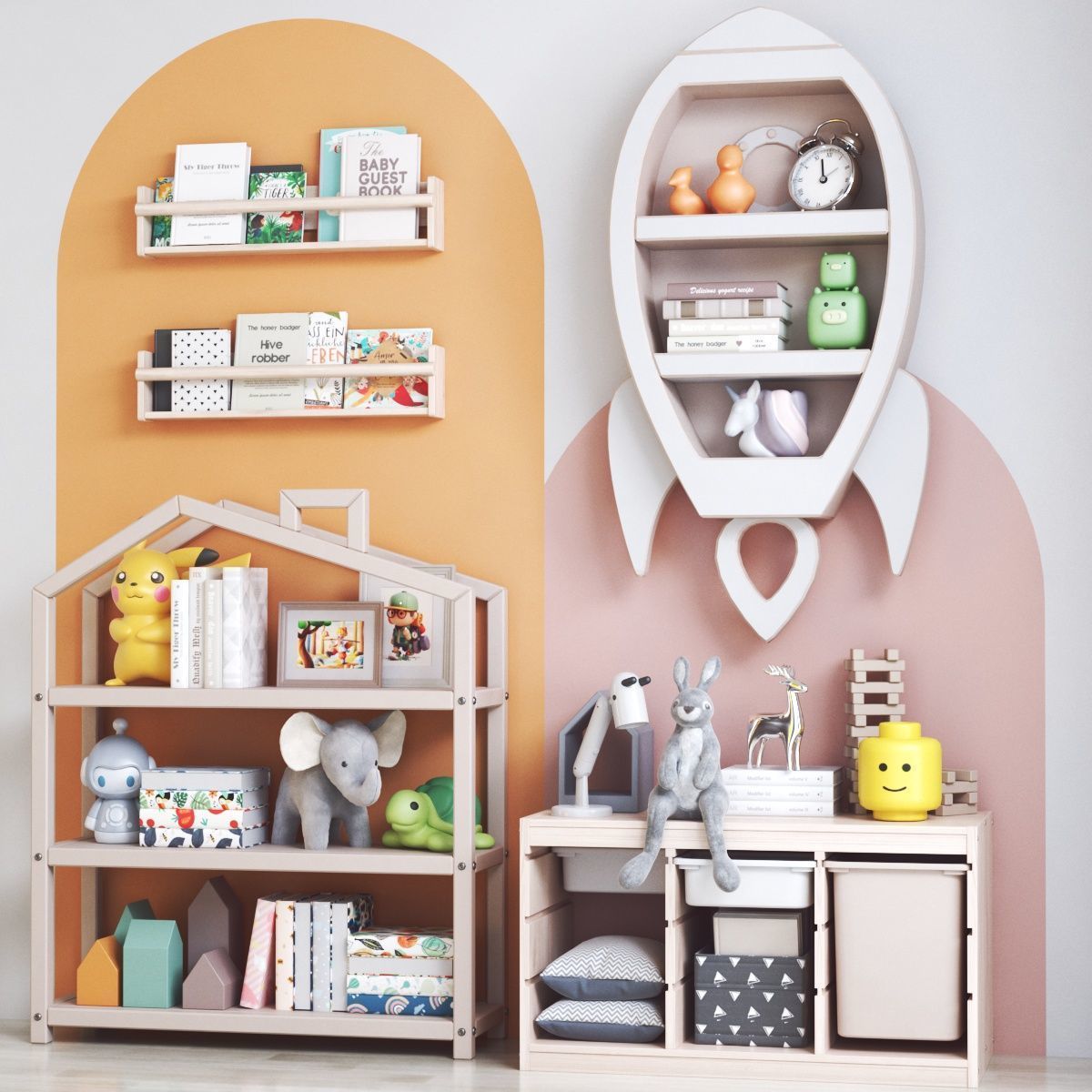 Furniture for nursery 24 3D model_4