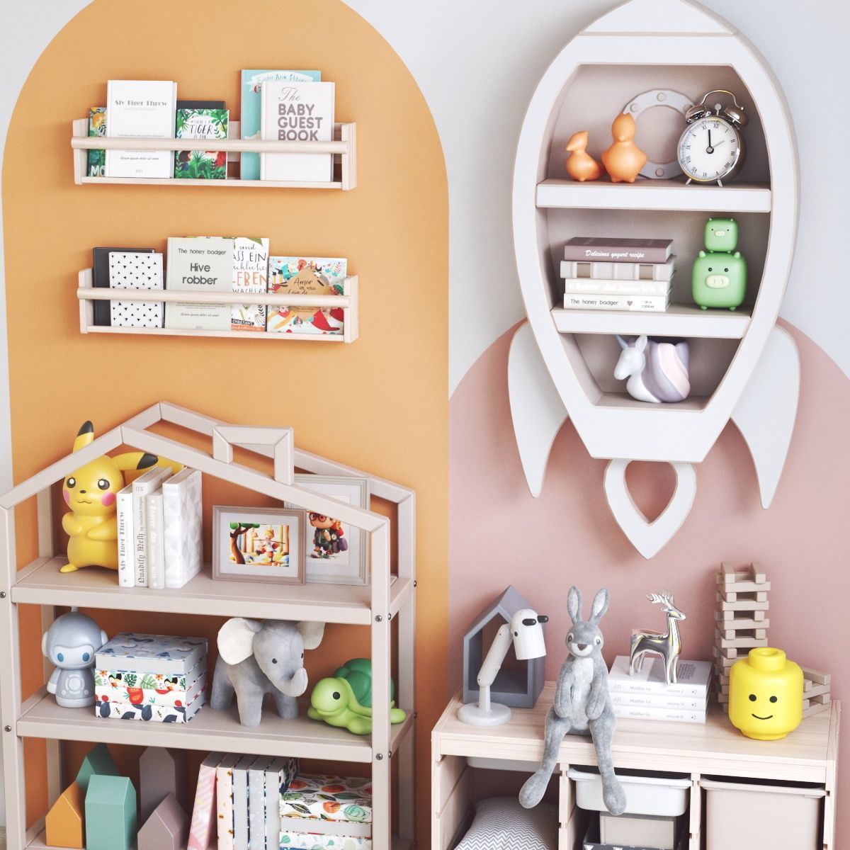 Furniture for nursery 24 3D model_5