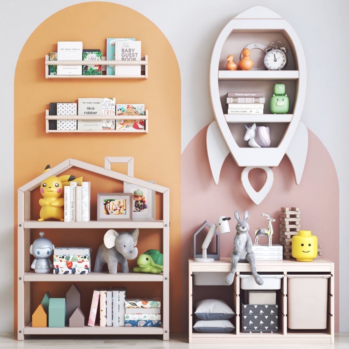 Furniture for nursery 24 3D model_3