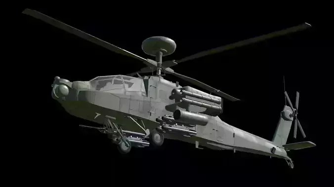 Attack Helicopter- LowPoly