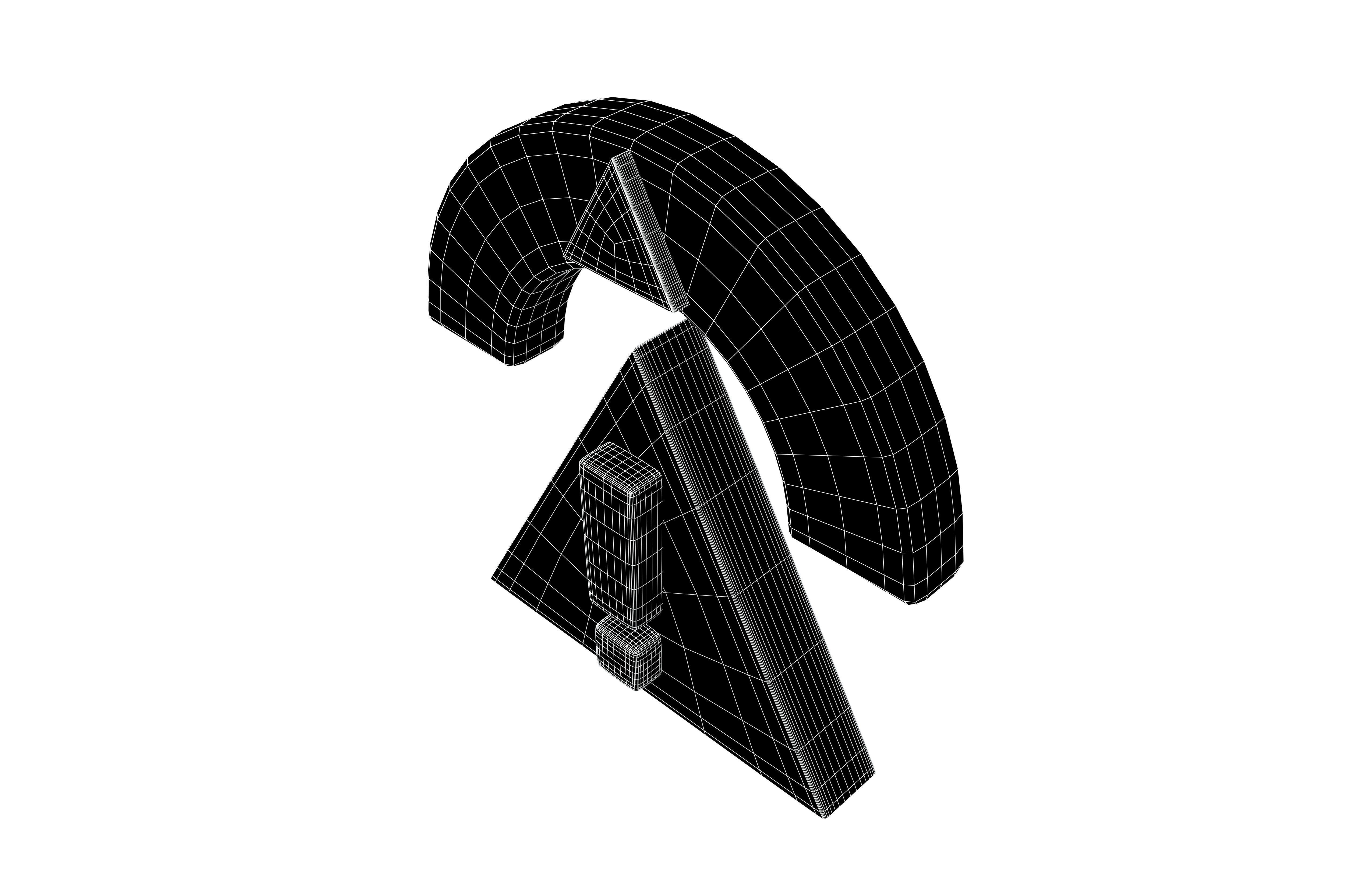 Risk Warning Icon v1 002 Low-poly 3D model_6