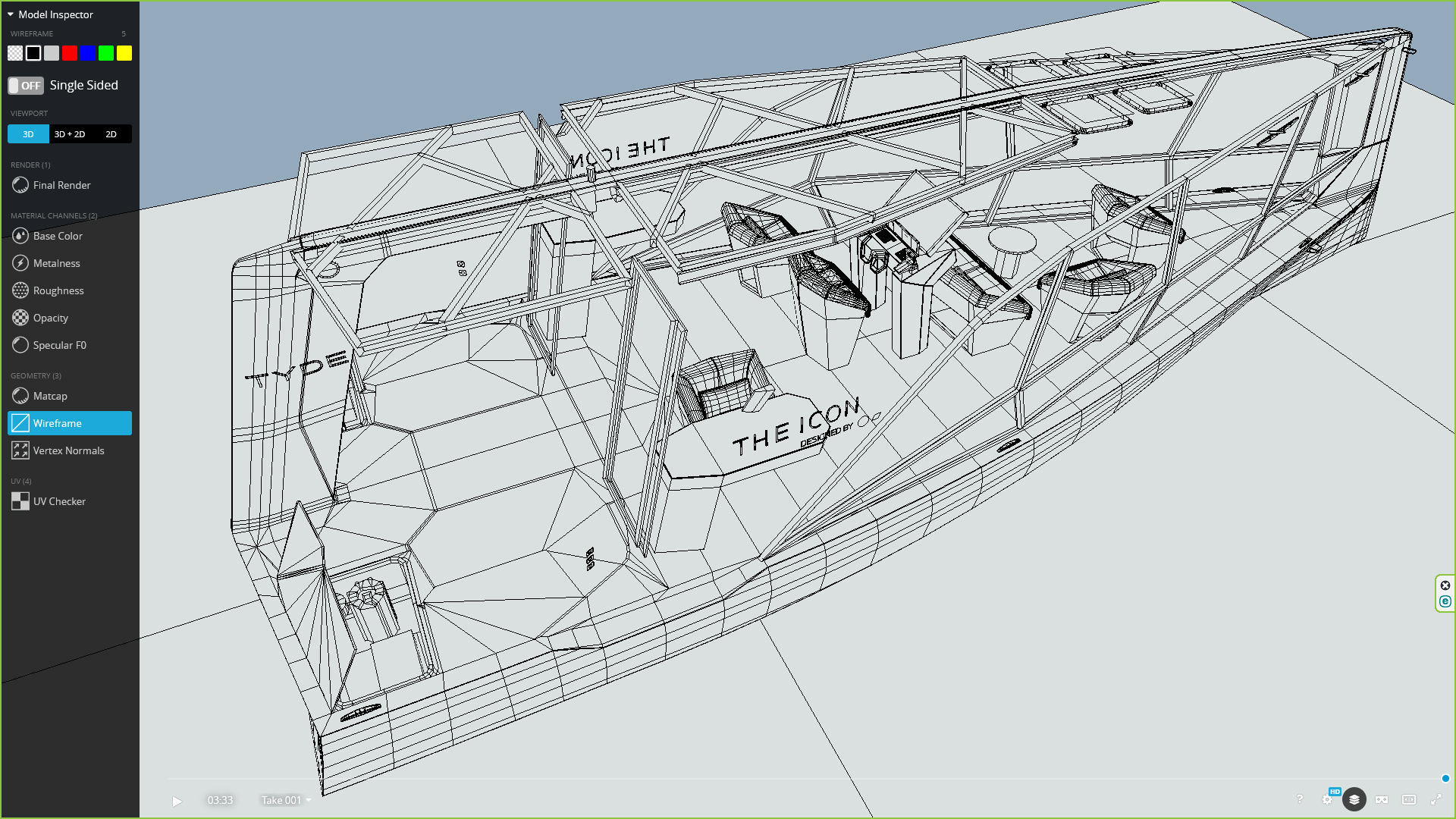 TYDE ICON Electric Yacht Low-poly 3D model_17