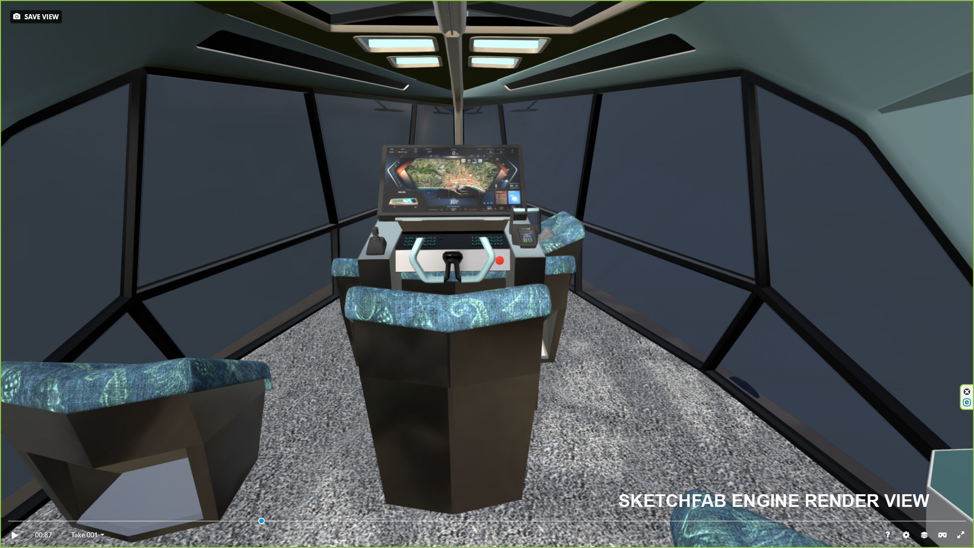 TYDE ICON Electric Yacht Low-poly 3D model_2