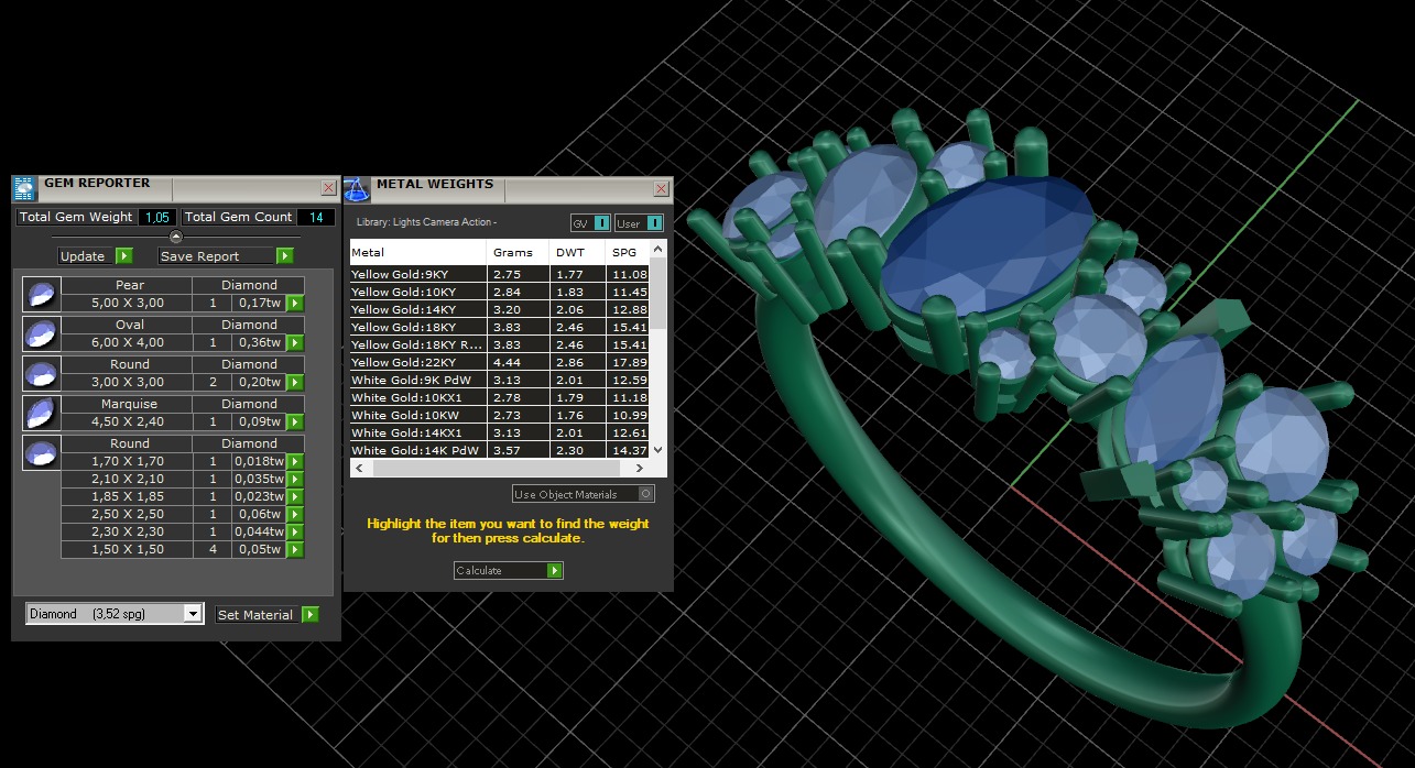 Cluster ring ready for 3d print 3D print model_1