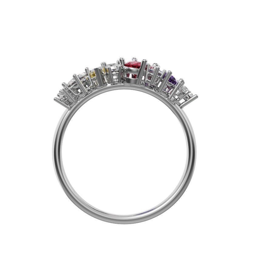 Cluster ring ready for 3d print 3D print model_13