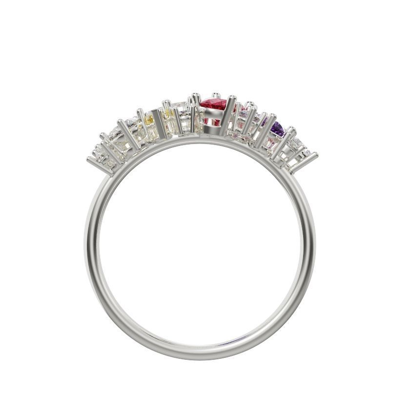 Cluster ring ready for 3d print 3D print model_10