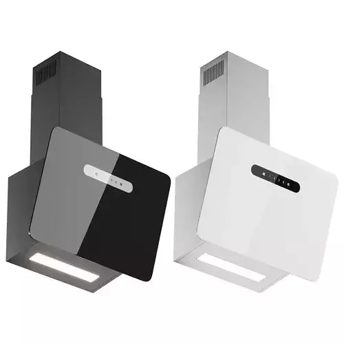 CIARRA 60cm Smart Glass Angled Cooker Hood 3D model