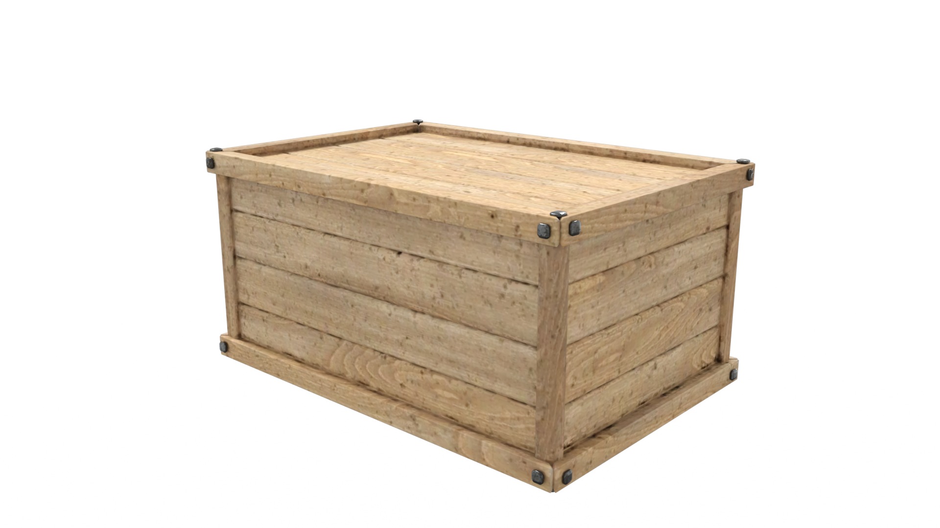 Crate for Christmas Low-poly 3D model_8