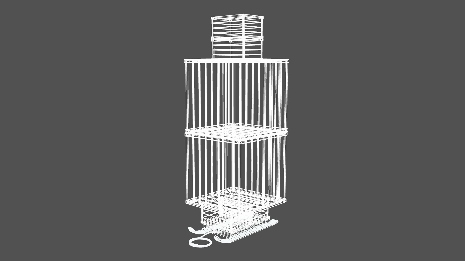 Crate for Christmas Low-poly 3D model_14