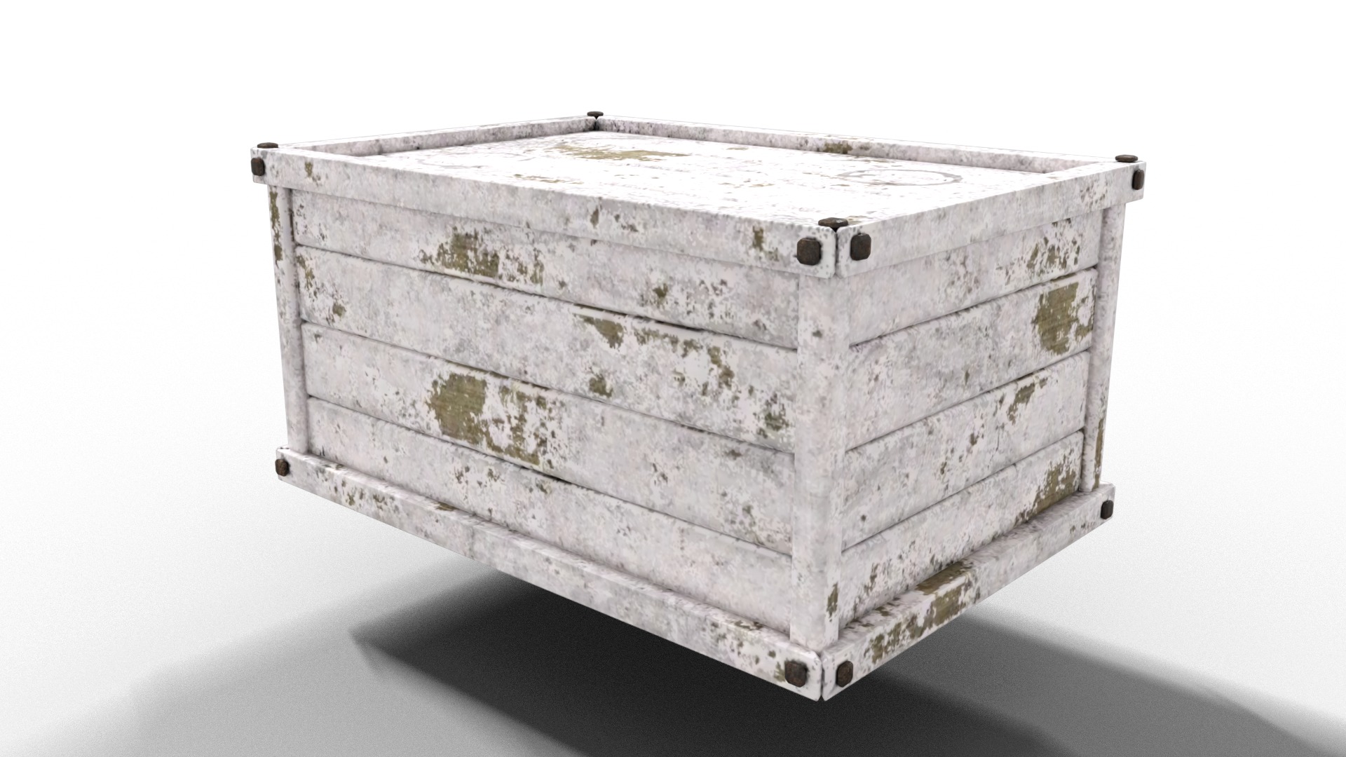 Crate for Christmas Low-poly 3D model_11
