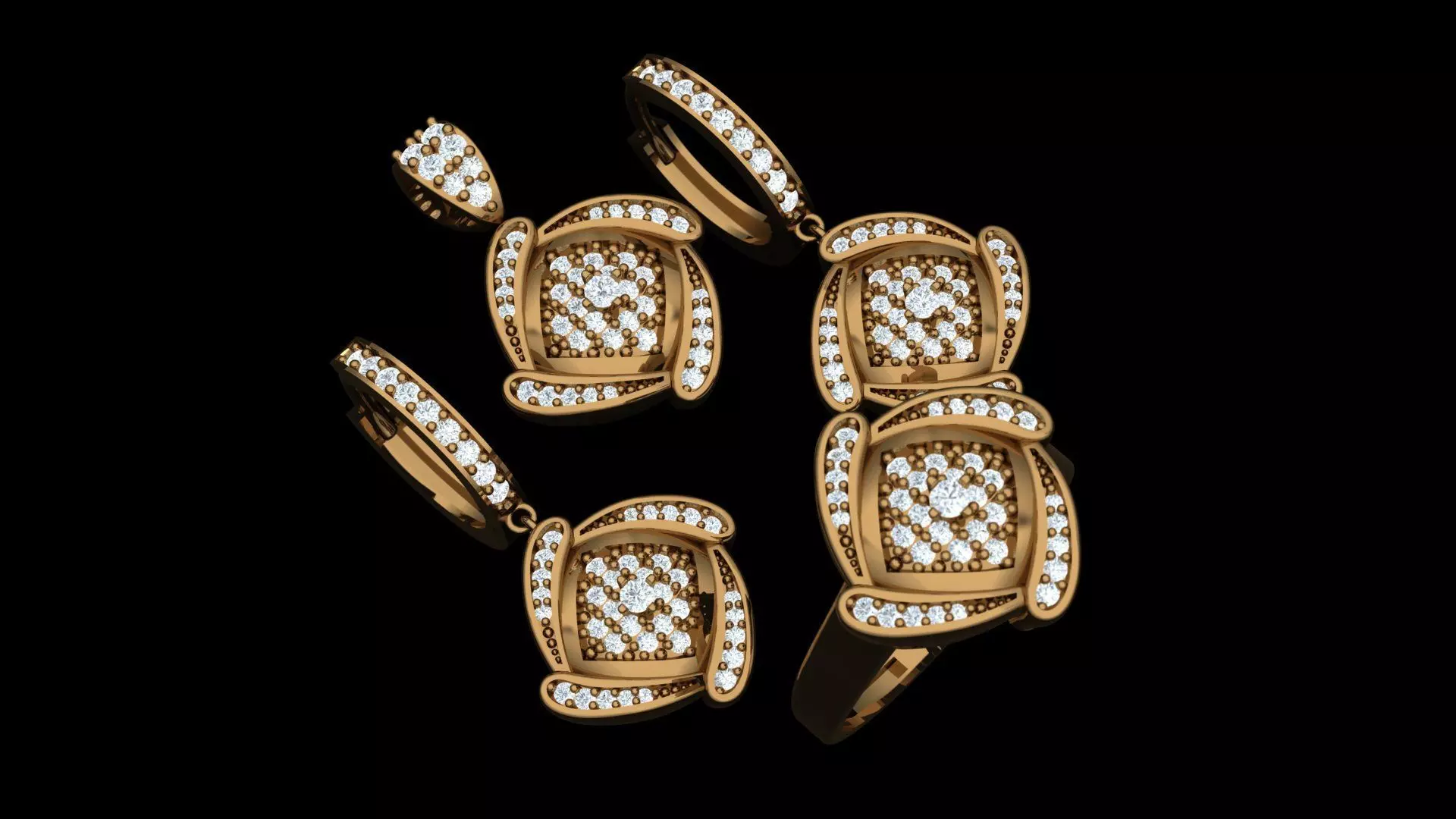 set jewelery 3D print model_0