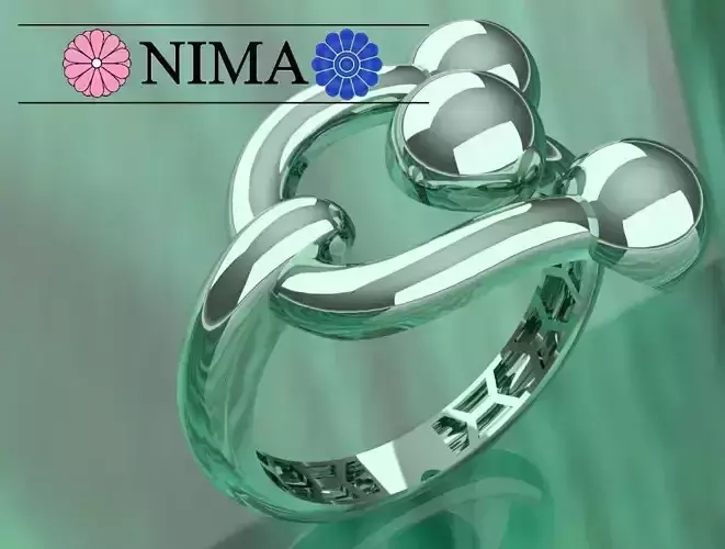 RING  3 SPHERE  MEDIUM 3D print model