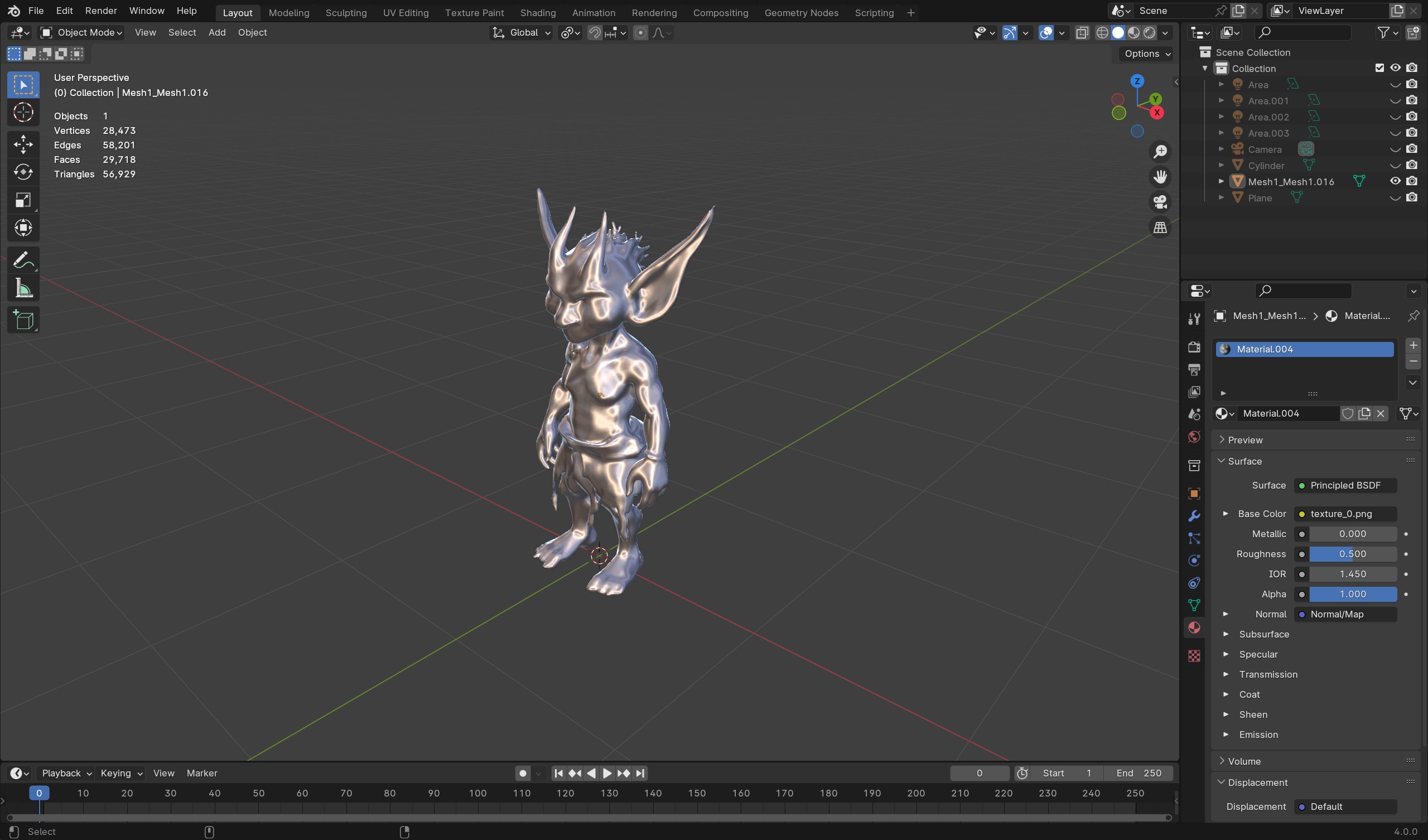 High-Quality Fantasy Goblin 3D Model - Game-Ready and Detailed Low-poly 3D model_7