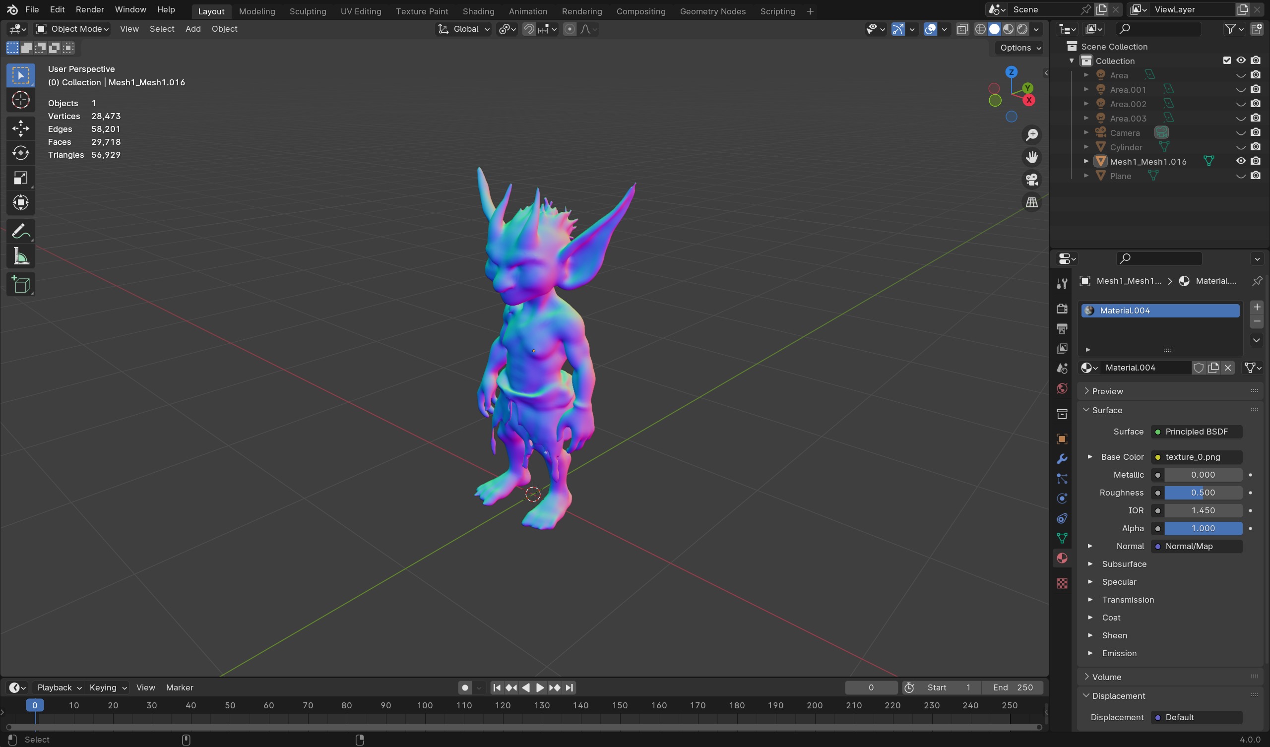 High-Quality Fantasy Goblin 3D Model - Game-Ready and Detailed Low-poly 3D model_9