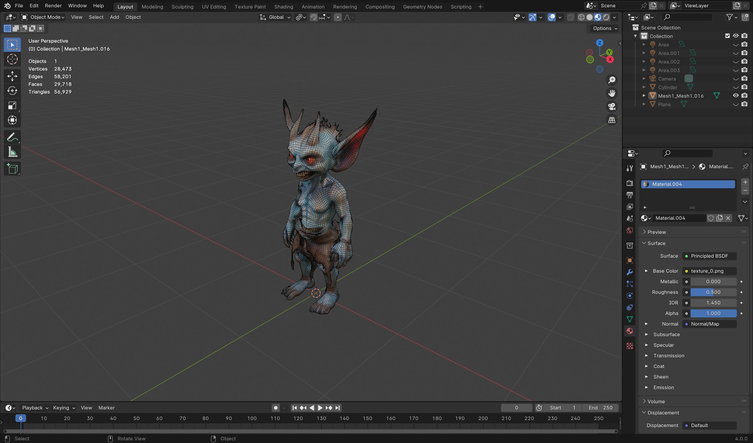 High-Quality Fantasy Goblin 3D Model - Game-Ready and Detailed Low-poly 3D model_4