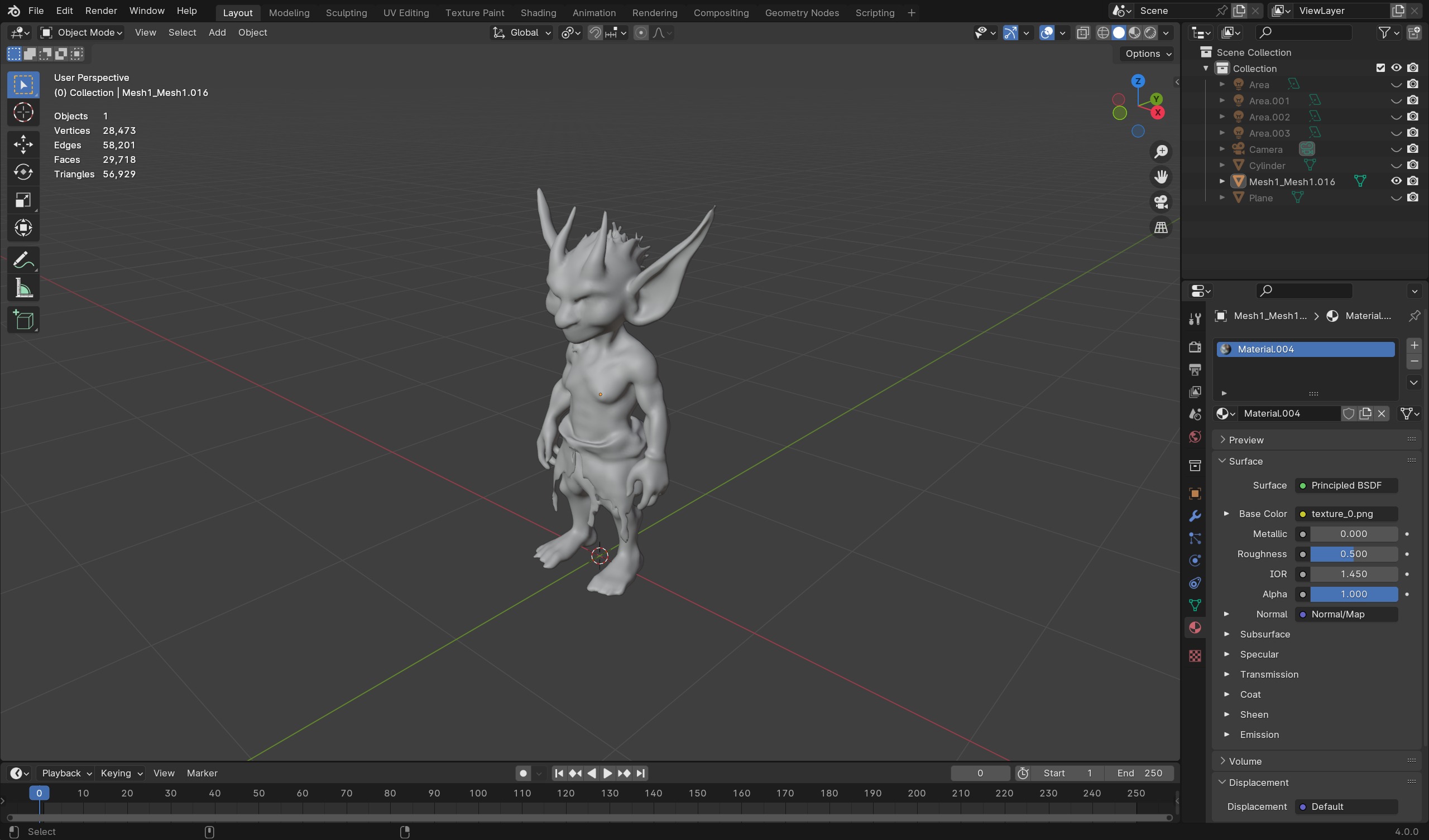 High-Quality Fantasy Goblin 3D Model - Game-Ready and Detailed Low-poly 3D model_5