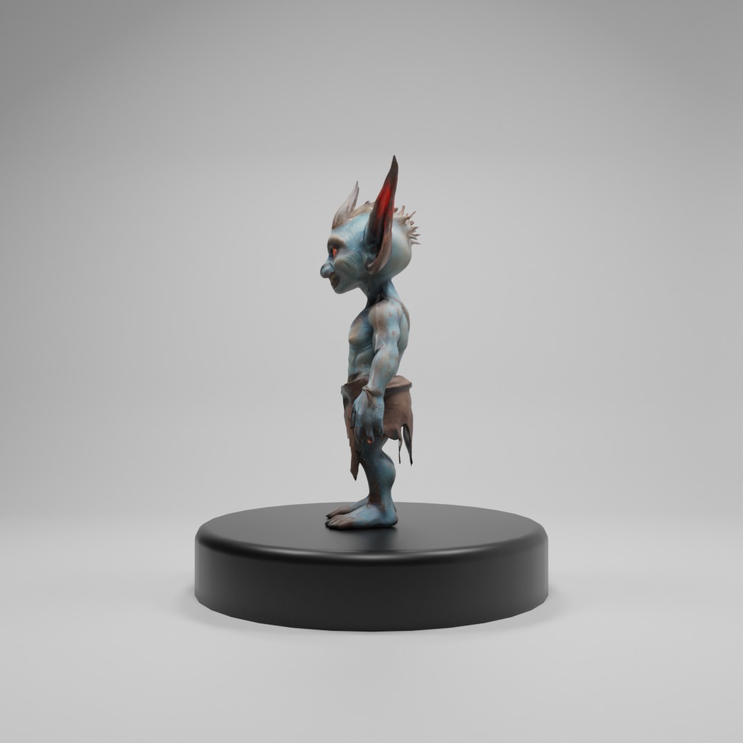 High-Quality Fantasy Goblin 3D Model - Game-Ready and Detailed Low-poly 3D model_2