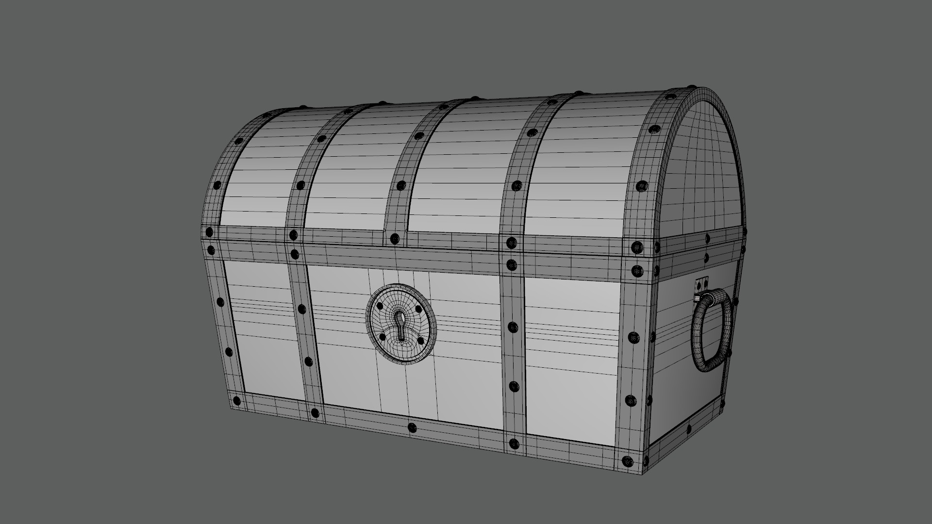 Treasure Chest Class 9th Low-poly 3D model_8