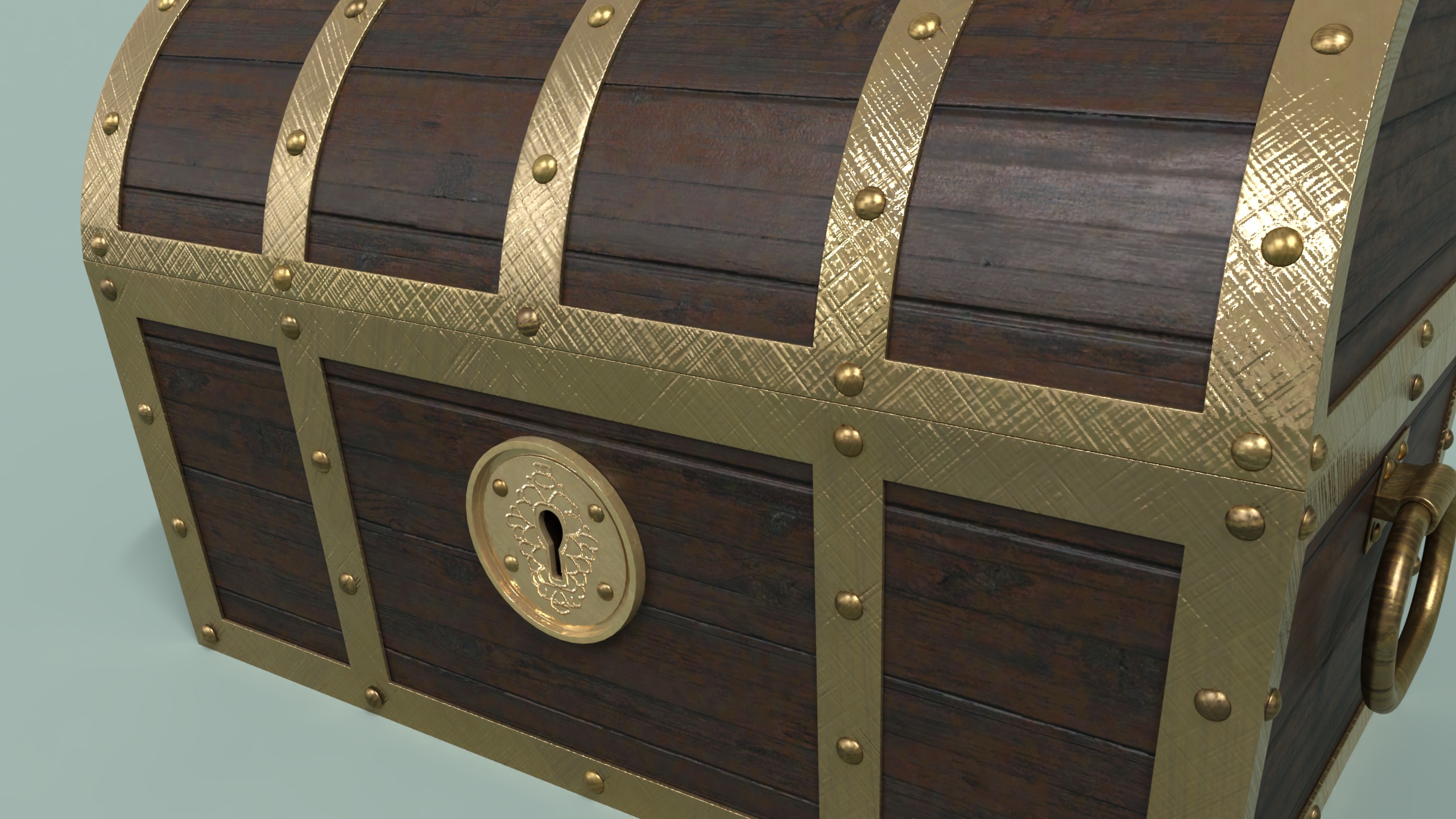 Treasure Chest Class 9th Low-poly 3D model_2