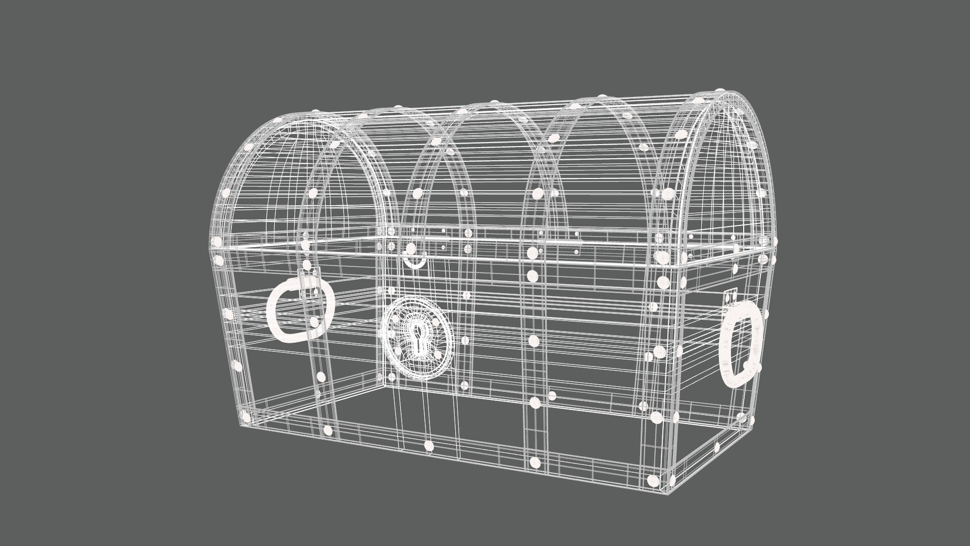 Treasure Chest Class 9th Low-poly 3D model_7