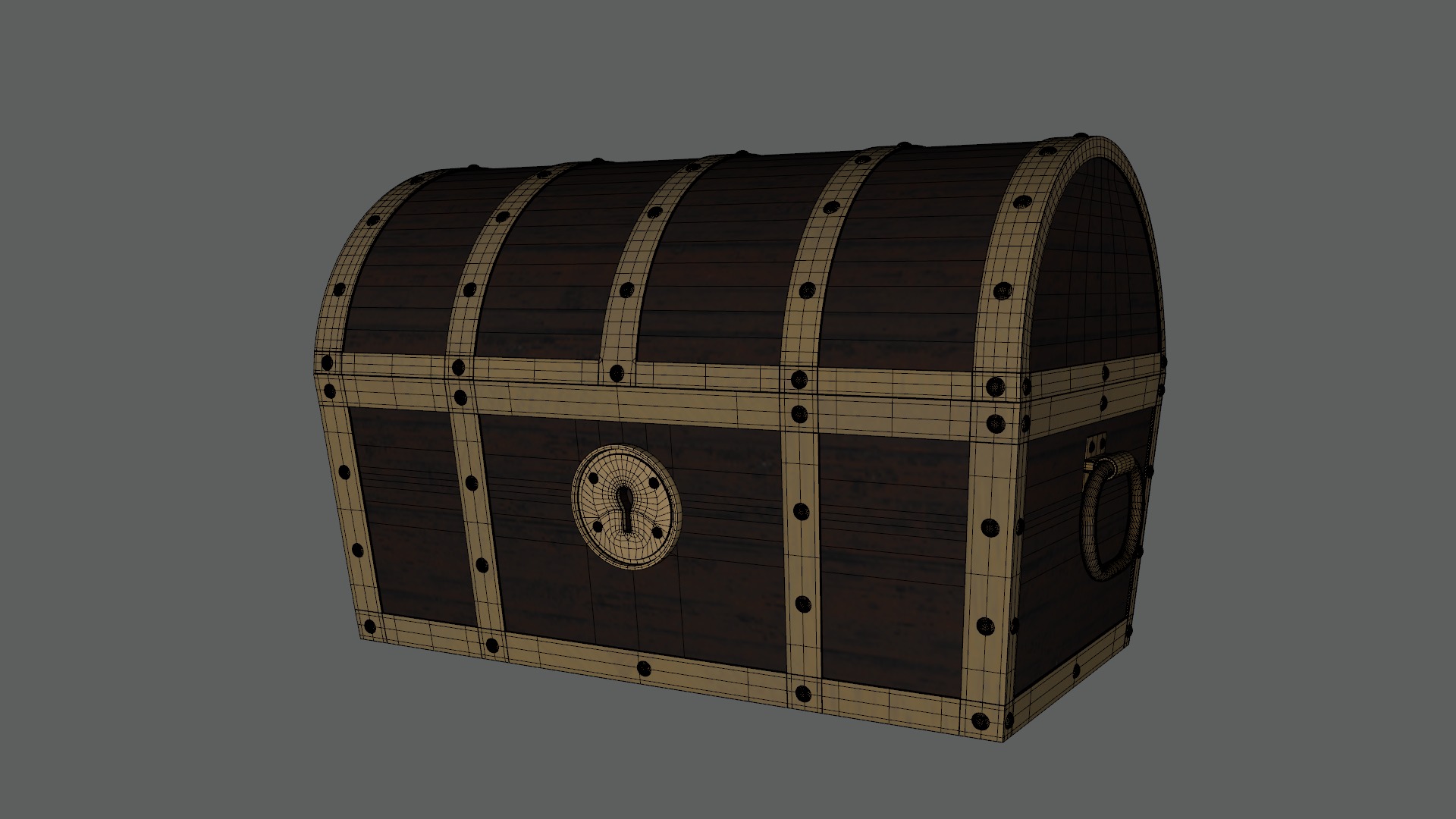 Treasure Chest Class 9th Low-poly 3D model_10