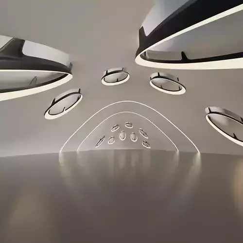 Bio-bionics style interior design Futuristic Futuristic