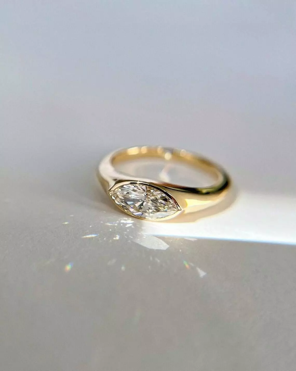 Diamond Signet Ring 3D print model_0