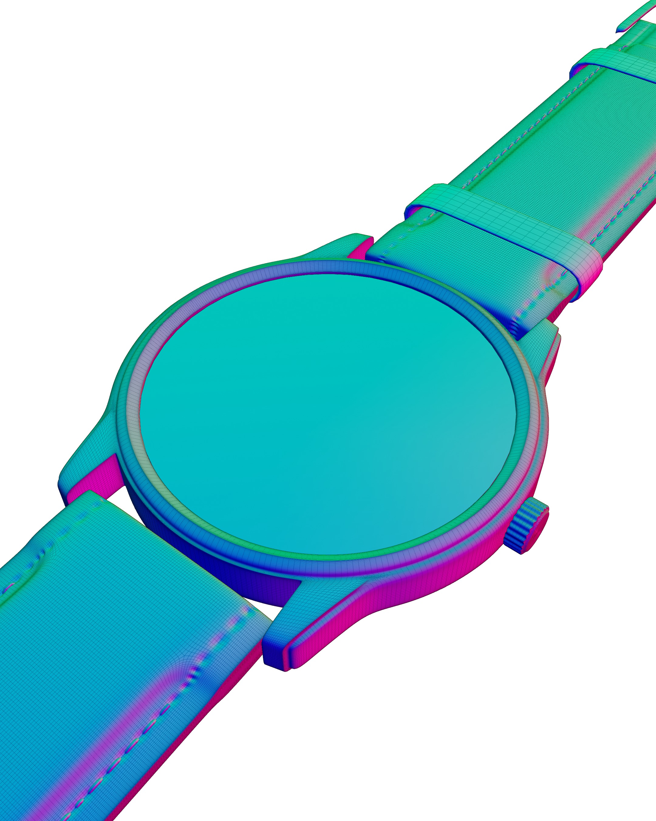 Rose Gold Luxury Watch Model 3D Blender 3D model_2