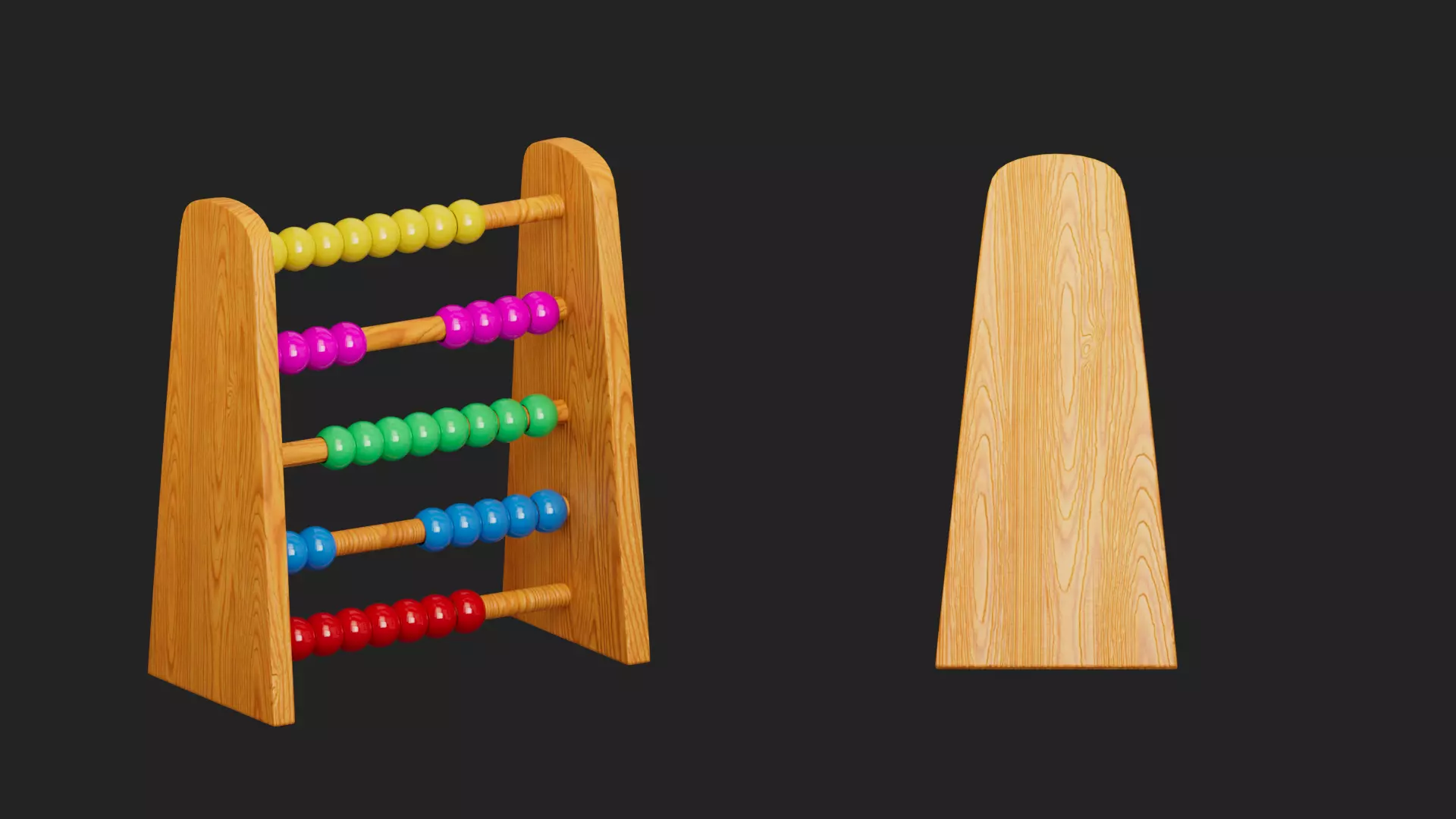 abacus Low-poly 3D model_1