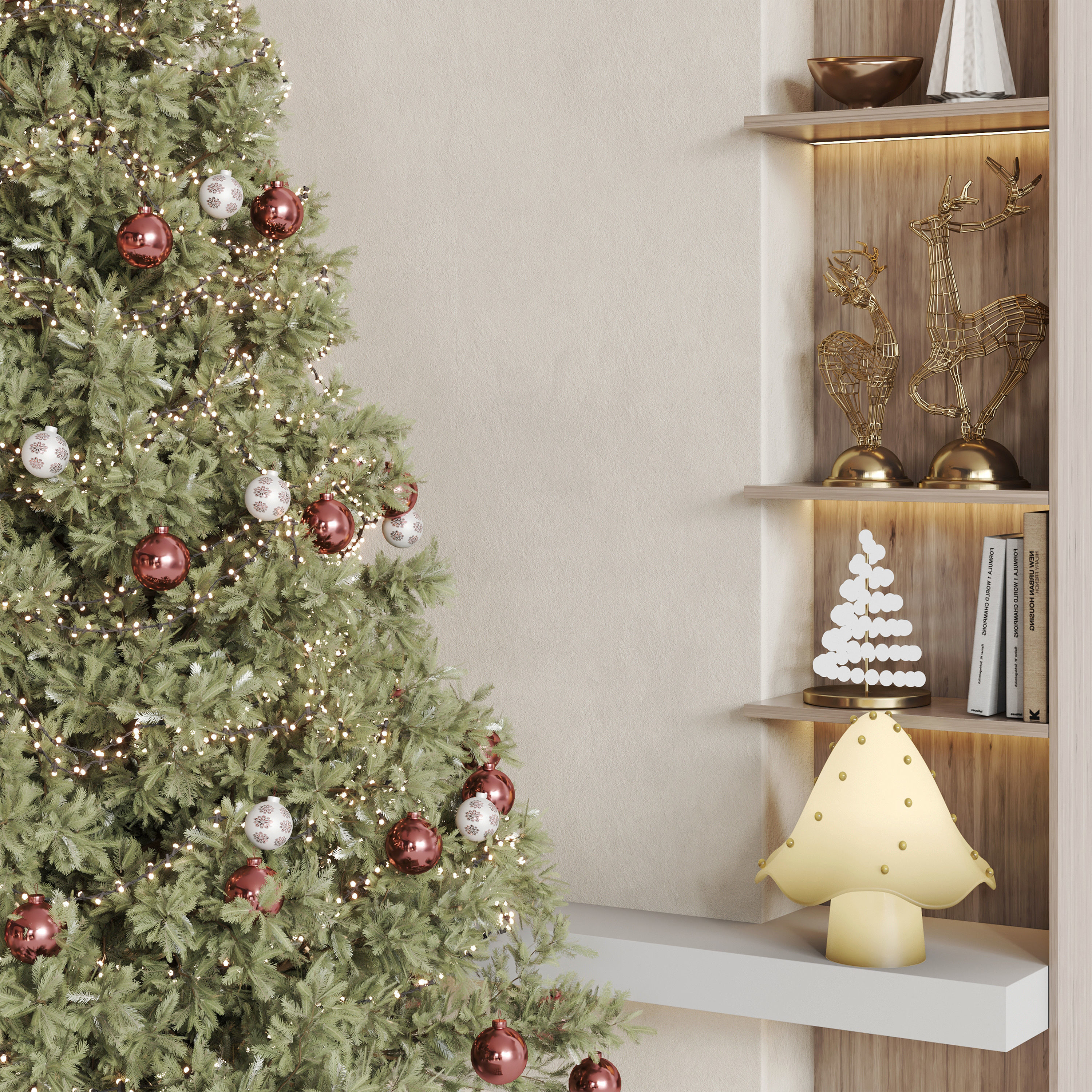 Christmas Tree and Decoration Set 012 3D model_6