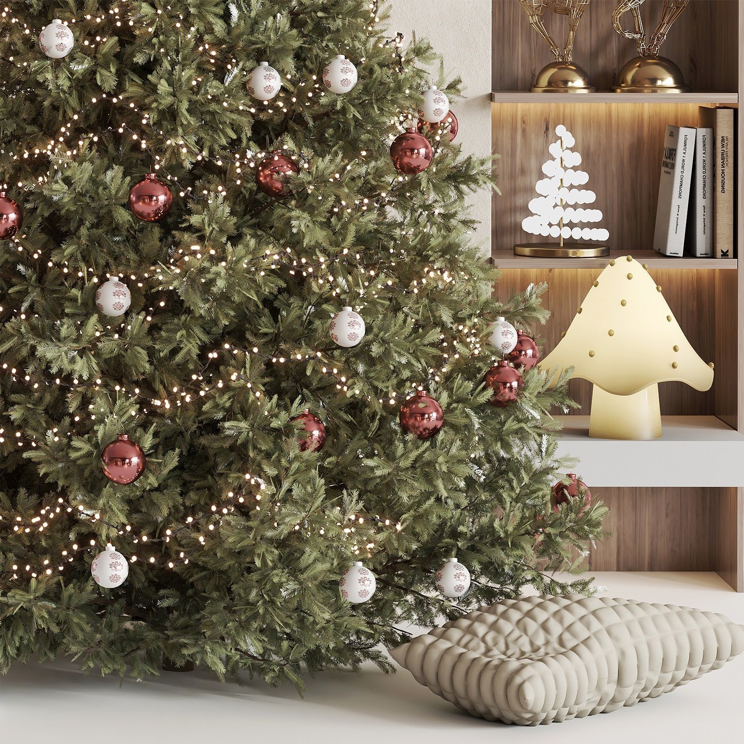 Christmas Tree and Decoration Set 012 3D model_4