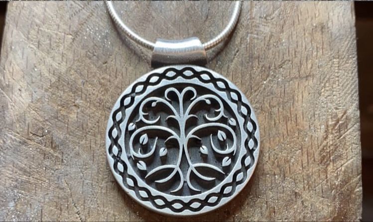 tree of life pendant 3 versions 1 file 3D print model_1
