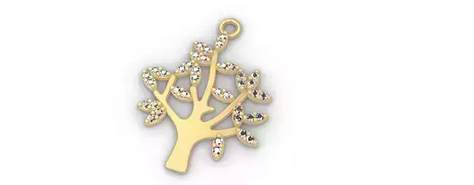 Tree of Life Diamonds Pendant