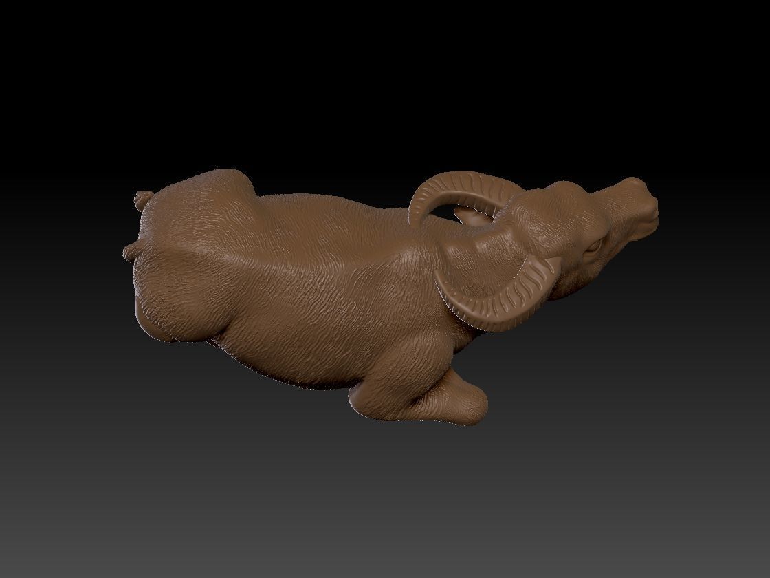 Buffalo Animal 3D print model_1