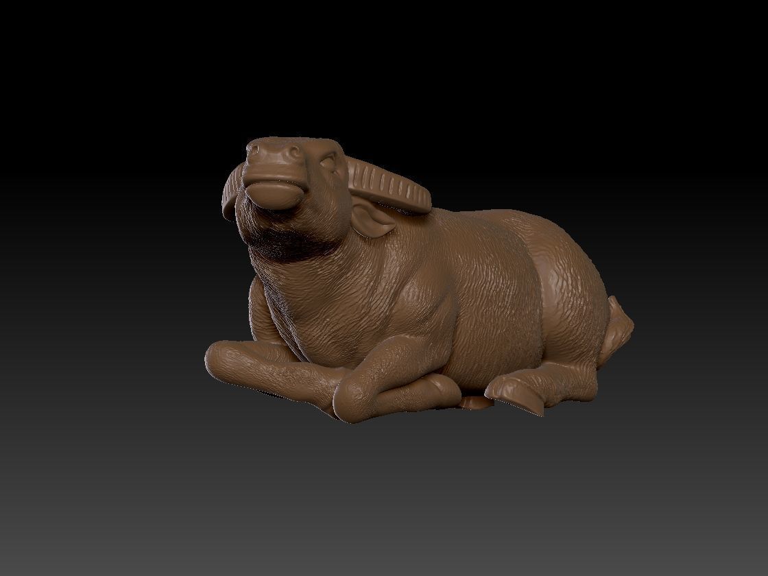 Buffalo Animal 3D print model_4