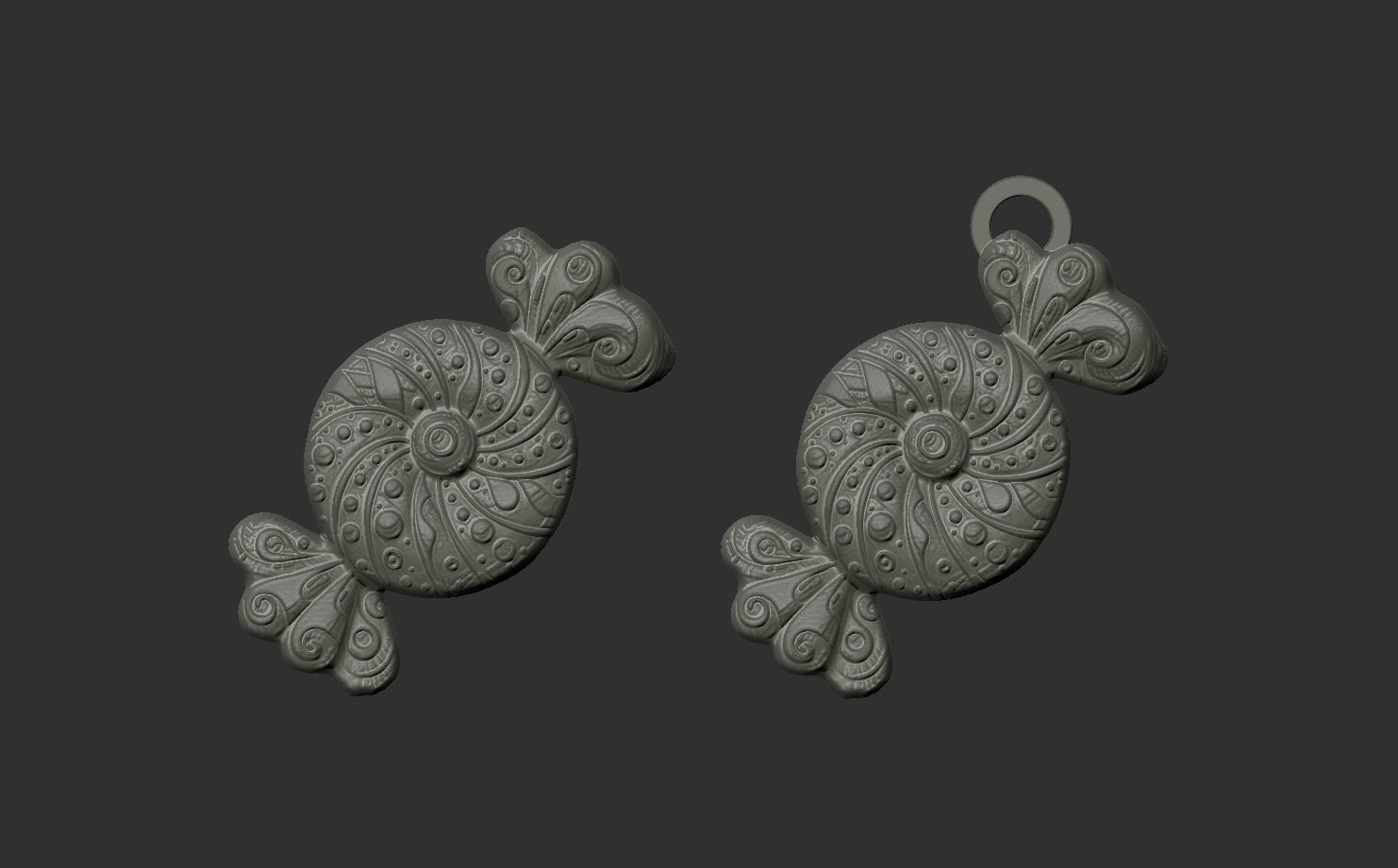 christmas candy cookie decor 2  3D print model_3