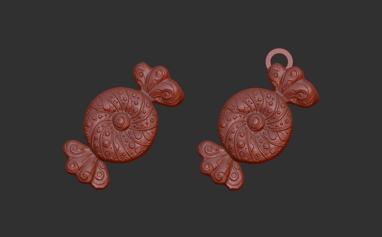 christmas candy cookie decor 2  3D print model_6