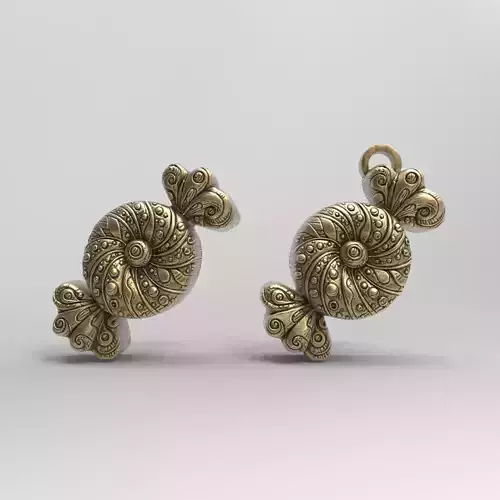 christmas candy cookie decor 2  3D print model