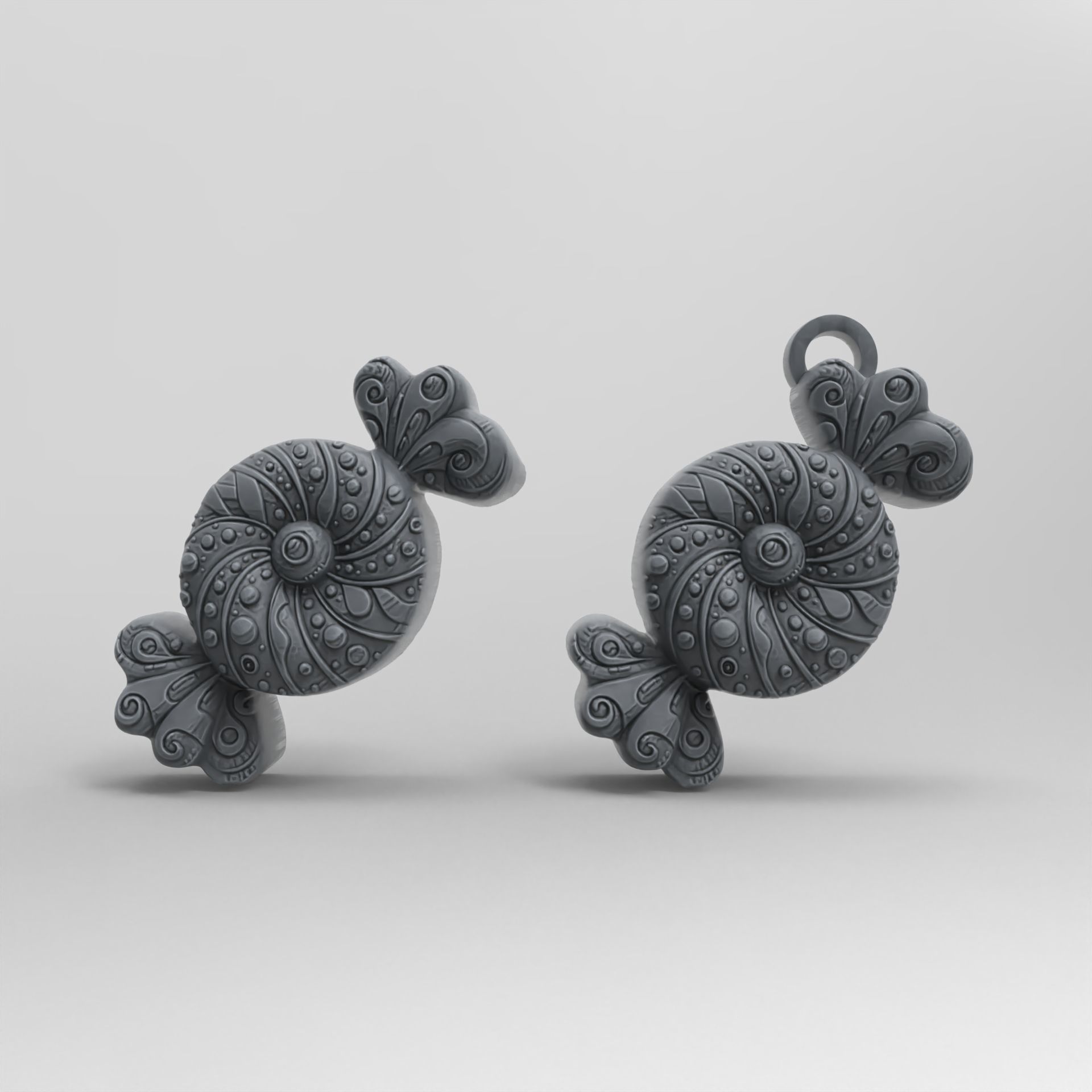 christmas candy cookie decor 2  3D print model_1