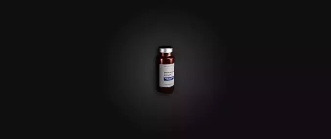 Antibiotic Serum Bottle  I PBR Model I Game Ready Low-poly 3D model