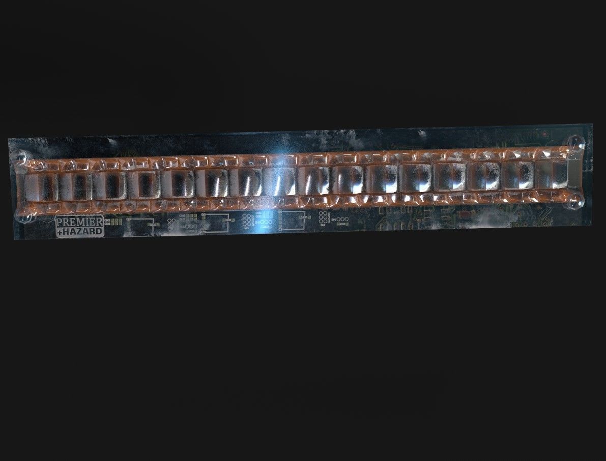 Rotating London Police Car Roof Light DRIP DYNAMISCH ROUTE Lens Low-poly 3D model_18