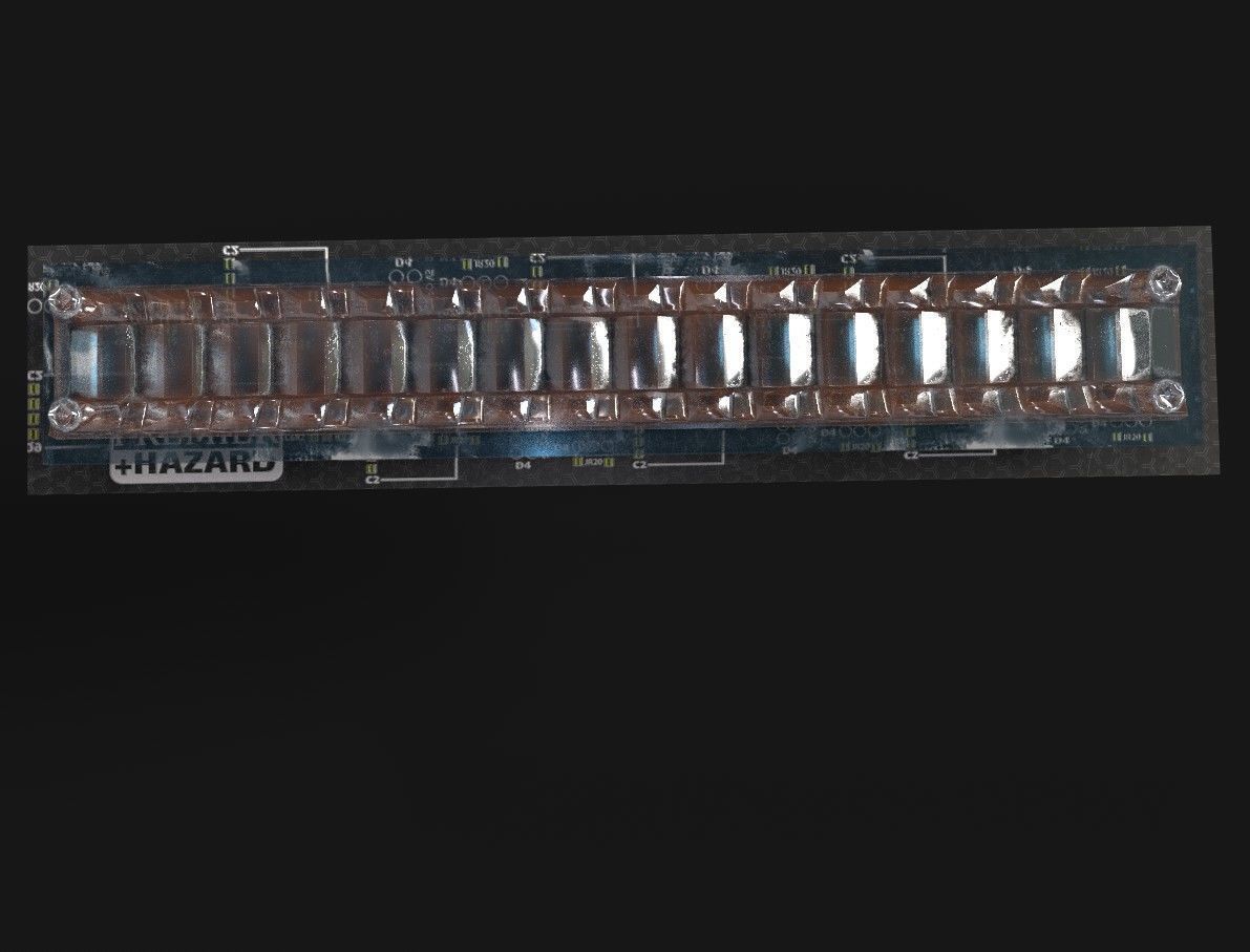 Rotating London Police Car Roof Light DRIP DYNAMISCH ROUTE Lens Low-poly 3D model_11