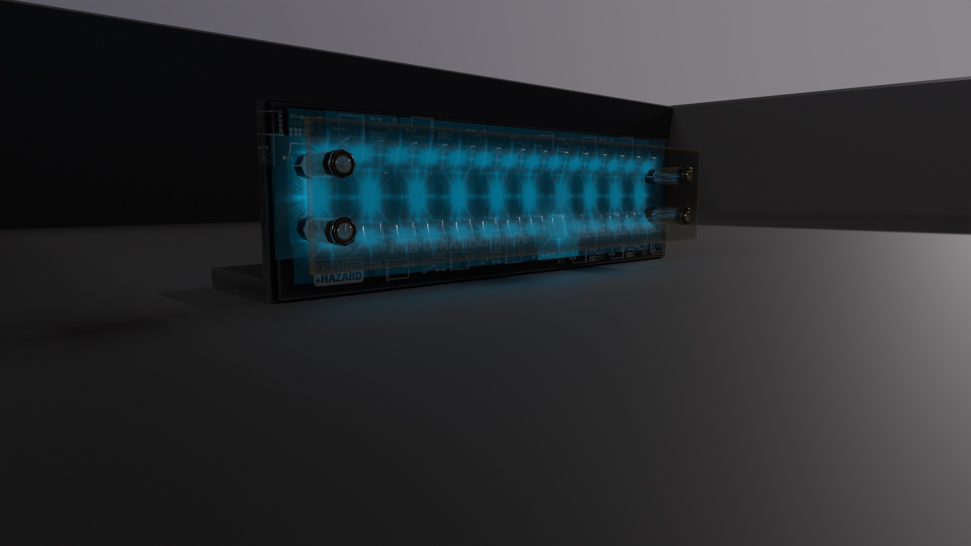 Rotating London Police Car Roof Light DRIP DYNAMISCH ROUTE Lens Low-poly 3D model_4