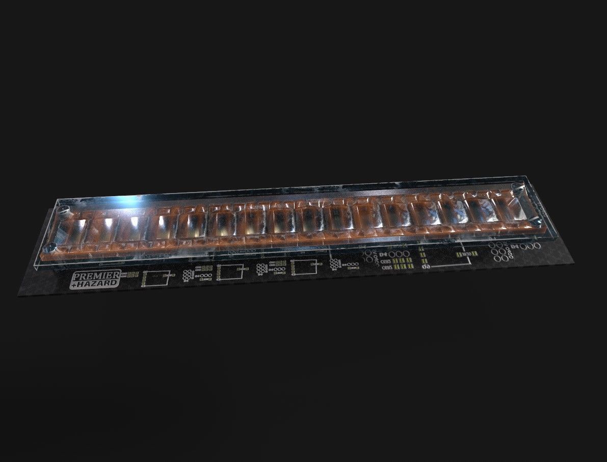 Rotating London Police Car Roof Light DRIP DYNAMISCH ROUTE Lens Low-poly 3D model_21